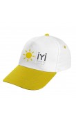 İYİ Parti logolu beyaz 5 panel polyester siperli seçim ve miting promosyon şapkası